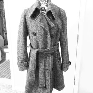 Tweed Belted Winter Coat